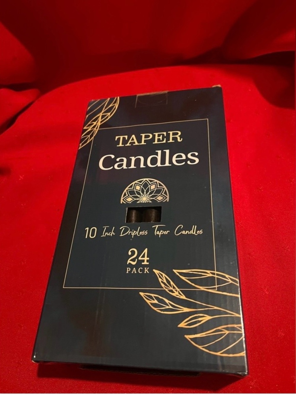 Taper Candles 24-Pack - Black